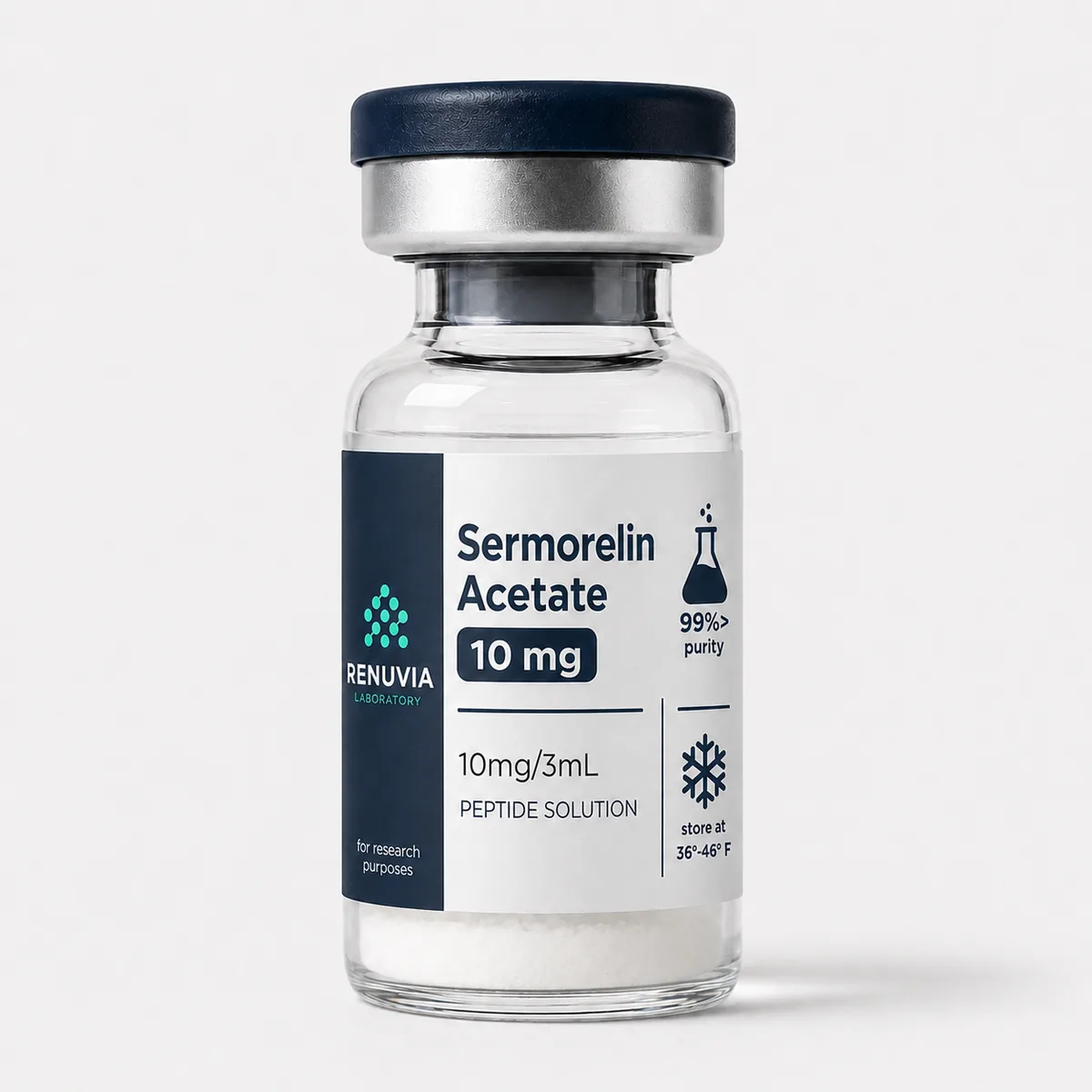 Renuvia Labs Sermorelin Acetate 10 mg vial